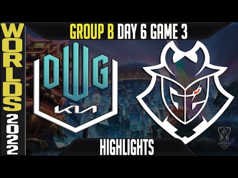DK vs G2 Highlights | Worlds 2022 Day 6 Group B Game 3 | Damwon KIA vs G2 Esports