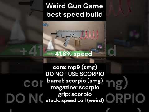 best speed build for weird gun game