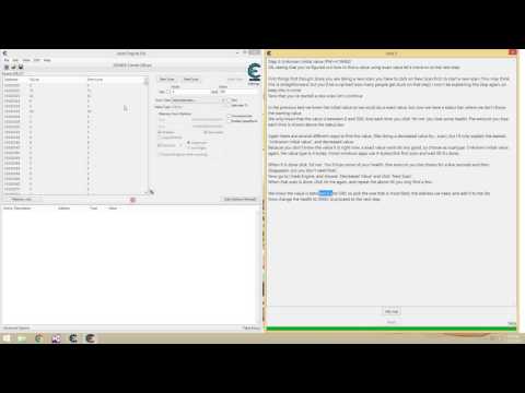 Introduction to Cheat Engine - Tutorial Step 3 - Unknown Value