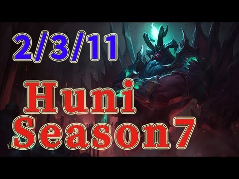 SKT T1 Huni Galio TOP vs Trundle Patch 7.16