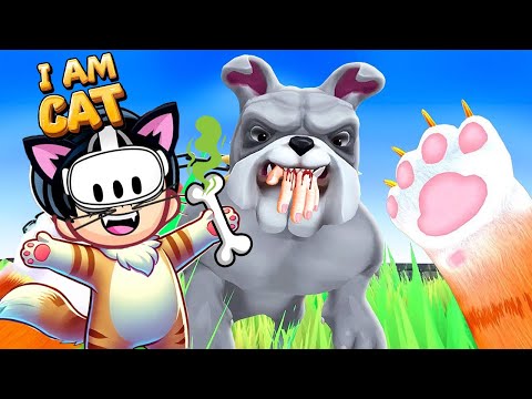 SOY UN GATO y ODIO AL PERRO DE MI ABUELA LOCA! | I Am Cat VR | Karim Juega