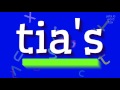 tia s tia s નો ઉચ્ચાર કેવી રીતે કરવો tia s tia s how to pronounce tia s tia