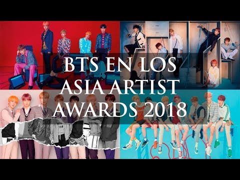 BTS video BTS en los Asia Artist Awards 2018 - Cores del Sur 2018