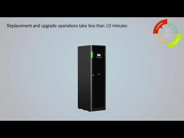 Eaton 91PS-10(10)-1x9Ah-MBS gruppo di continuità (UPS) Doppia conversione (online) 10 kVA 10000 W video
