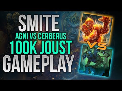 Smite | Agni vs Cerberus | 100k | Joust | WARxVGCx | Rampage | Gameplay |