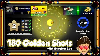 8 Ball Pool - Playing 180 GOLDEN SHOTS and Unlocking ALL LEGENDARY CUES - GamingWithK