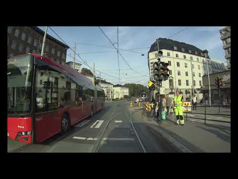 Cabview Oslo Tramway Line 12 -  August 2024 (SL18 tram)