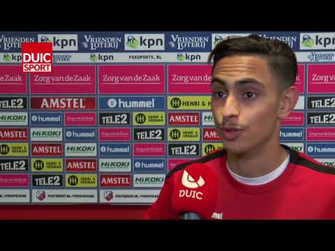 Othmane Boussaid na afloop van FC Utrecht - VVV-Venlo