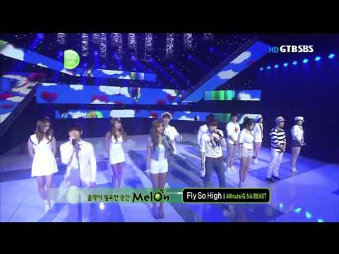 [SBS Popular Song] Special Stage - Beast + Four Minute + Gina 20110807