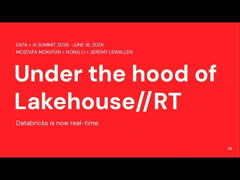Watch: Under the Hood of Lakehouse//RT