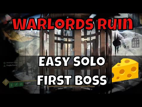 Easy Solo First Boss Cheese - Warlords Ruin Dungeon - Cage Exploit Skip Death Spike Mechanic
