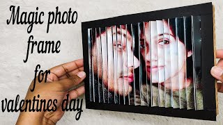 How to make magic photo frame for valentines day | photo changing gift | valentines day gift ideas