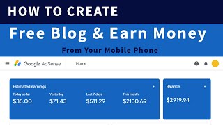 How To Create Free Blog Website and Earn Money Online Part-1