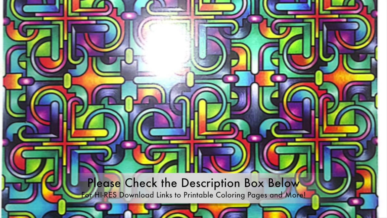 Printable Adult Coloring Book Pages : Tessellations Part 3