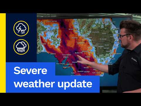 Severe Weather Update: Heavy rain for South Australia and Victoria this weekend