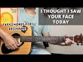 I Thought I Saw Your Face Today She Him Guitar Tutorial No Capo Easy Chords For Beginner