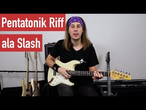 E-Gitarren Riffs - Pentatonik Riff ala Slash - Rock Riffs lernen | Guitar Master Plan