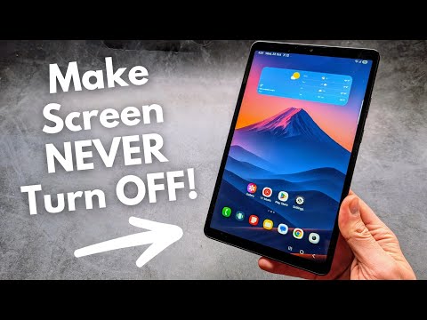 Any SAMSUNG Tablet - Change Screen Timeout to NEVER Turn Off Screen - Display won't Lock / Sleep