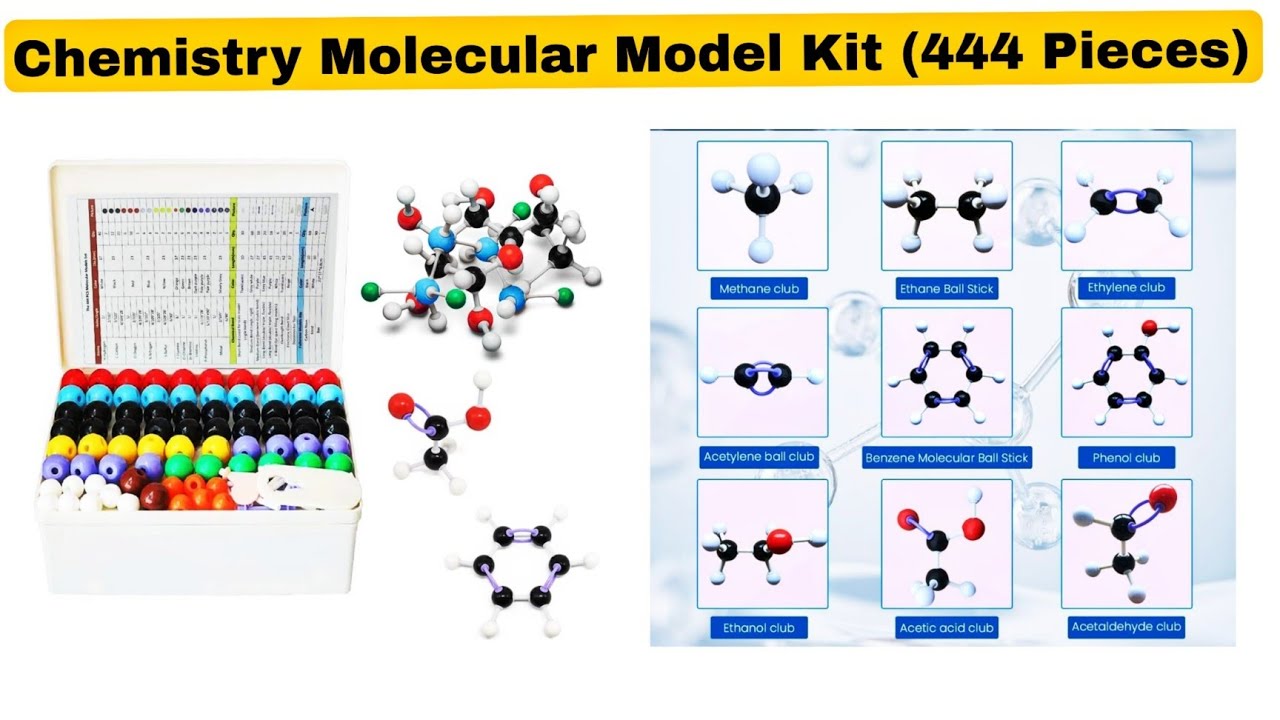 Chemistry Molecular Model Kit (444 Pieces)