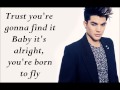 Adam Lambert - Hold On [Lyrics] HD 