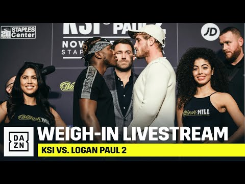 KSI vs. Logan Paul 2 Weigh-In Live Stream