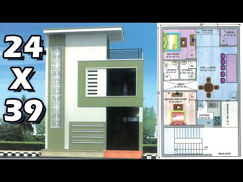 30 X 64 House Plan 2Bhk With Parking Ground First Floor 30 X 64 घर का नक्शा 1920sq ft