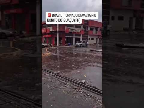 Imagens impressionantes mostram destruição causada por tornado em Rio Bonito do Iguaçu/PR #shorts