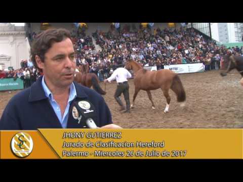 26-07-17 Nota Jhony Gutierrez - Jurado Clasificación Hereford - Palermo.