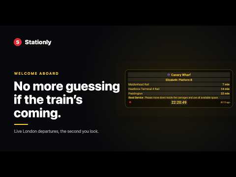 Stationly: Live Tfl Departures video thumbnail
