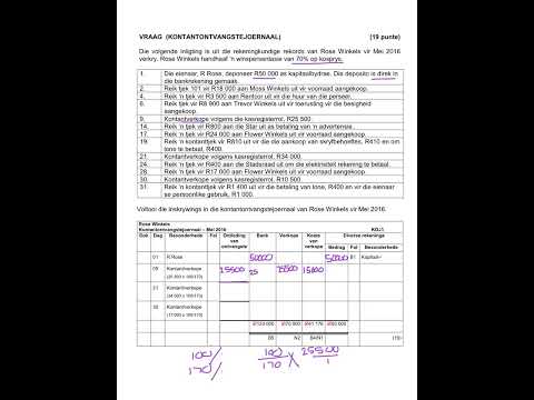 GRAAD 8, 9, 10, 11 EN 12 REKENINGKUNDE - Kontantontvangstejoernaal