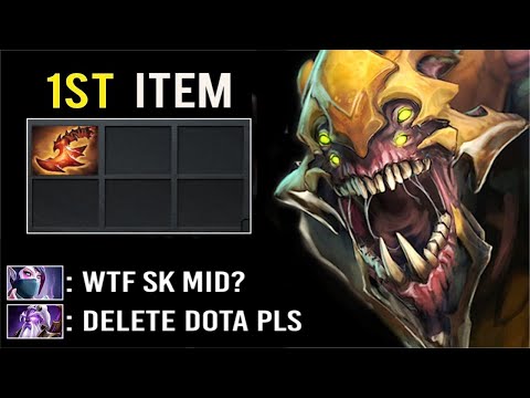 NEW IMBA First Item Overwhelming Blink SK Mid Non-Stop Gank Delete All Meta Heroes WTF Dota 2