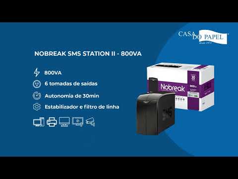 Nobreak SMS Station II 800 VA e SMS Station II 1200VA