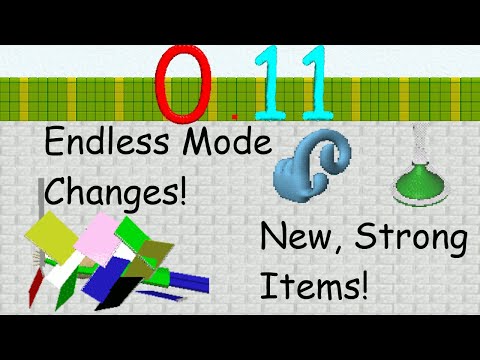 Baldi's Basics Plus: 0.11 Update (Endless Mode Changes, New Items!)