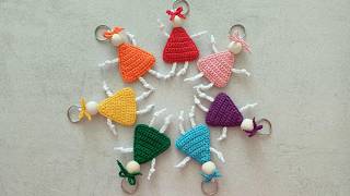 Crochet Mini Dolls Keychain Tutorial for Beginners