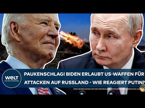UKRAINE-KRIEG: Paukenschlag! Biden erlaubt US-Waffen für Attacken auf Russland - wie reagiert Putin?