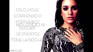 Lea Michele - Don&#39;t Let Go (Letra en Español)