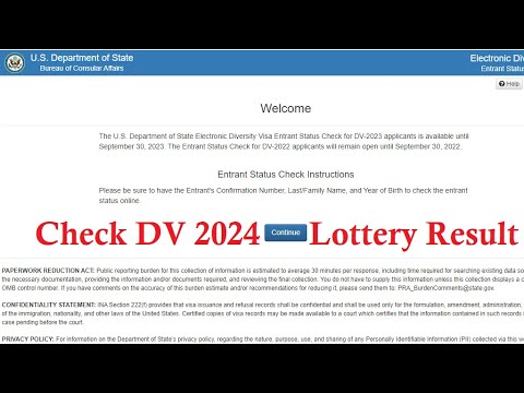 How to Check DV Lottery 2024 Result