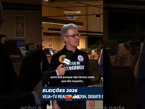 Zema e Caiado criticam ausência de Lula e Flávio Bolsonaro em debate: ‘Medo de questionamentos’