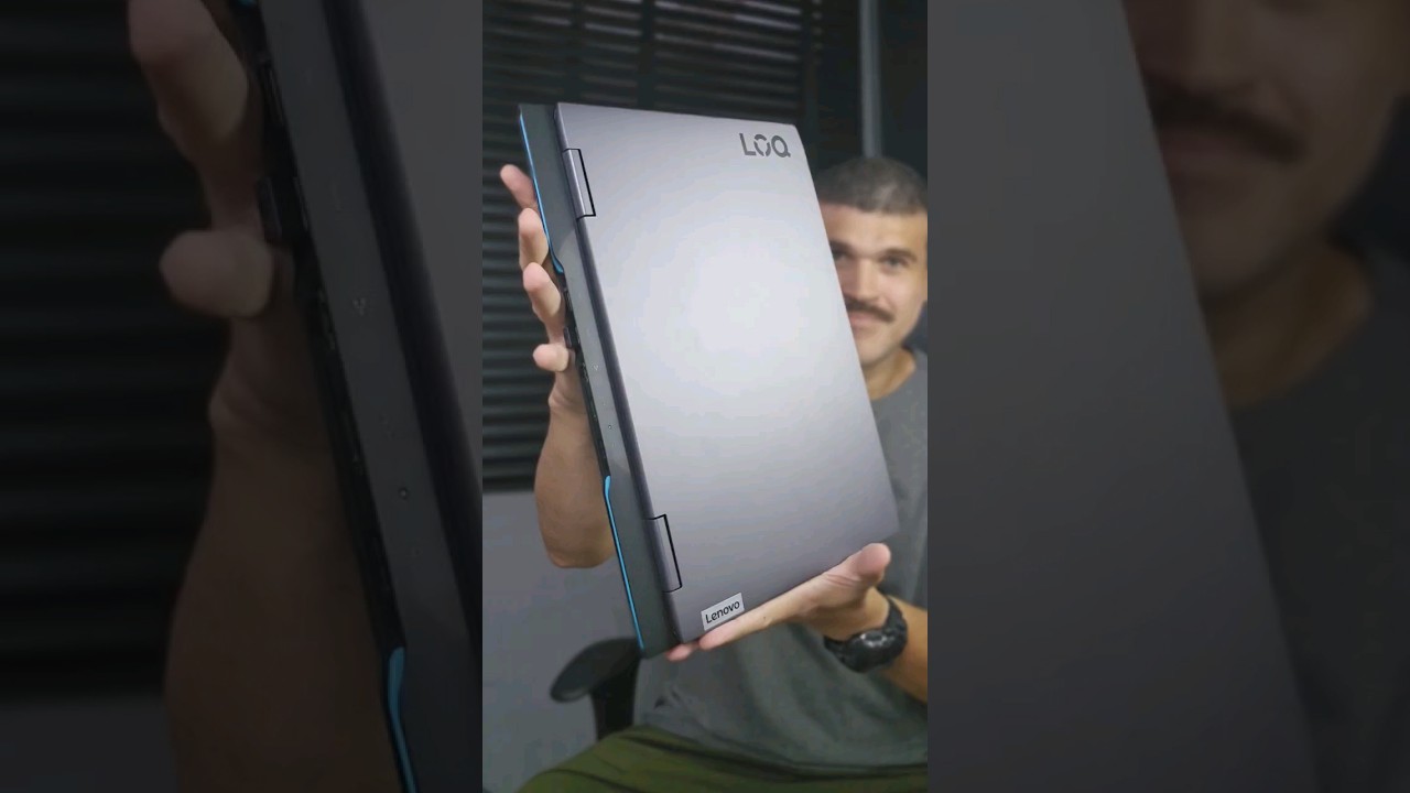 Miniatura da avaliação em vídeo de Notebook Gamer Lenovo LOQ 15IAX9E Intel Core i5-12450HX RTX 3050 16GB 512GB SSD