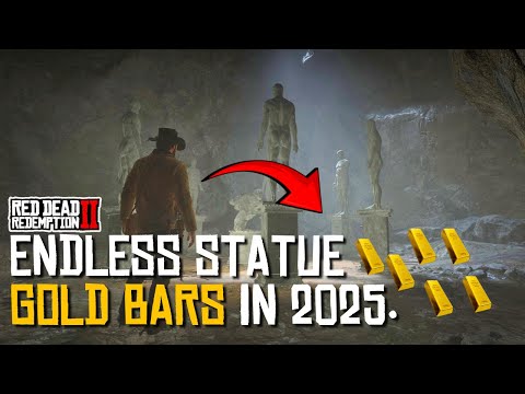 RDR2 : Endless Gold Bars Near Statues | Working in 2025.