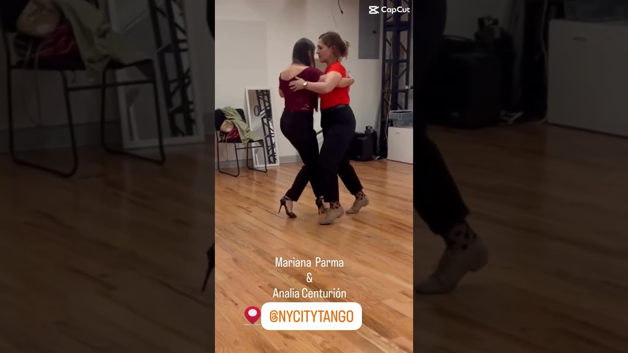 NEW YORK CITY 🗽 Milonga Class Analía centurión/Mariana Parma NY CITY TANGO #tangoviral #tsngobook