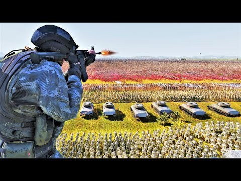 Elite SPECIAL FORCES Base Vs 6,000,000 Mongols, Beasts & Zombies! - Ultimate Epic Battle Simulator 2