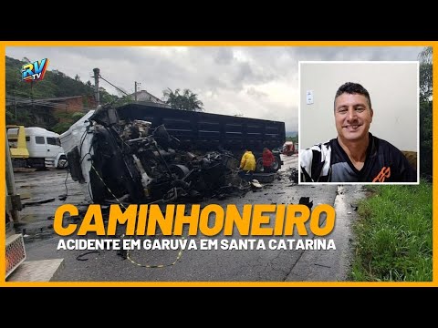 (( DESTRUIÇÃO )) Caminhoneiro MORRE em acidente grave na SC-416 em Garuva, no Norte Catarinense