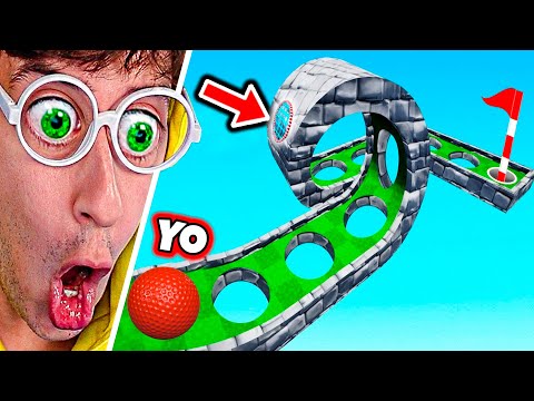 ONLY HOLE TROLL vs BROTHER 😂⛳! (impossible) - GOLF IT #7 TEKENDO
