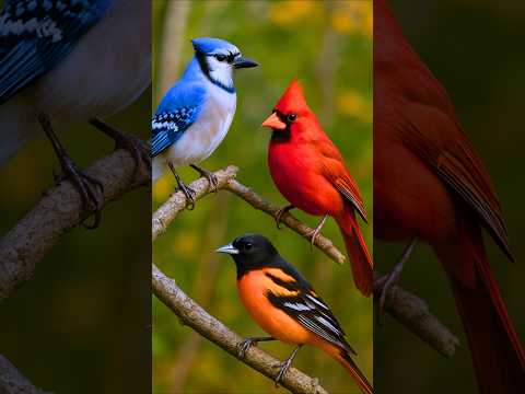 Relaxing Bird Sounds from America's Most Beautiful Birds | Cardinal, Blue Jay, Robin & More