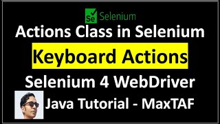 Selenium WebDriver | Actions Class in Selenium | Keyboard Actions in Selenium-Java-Select Copy Paste