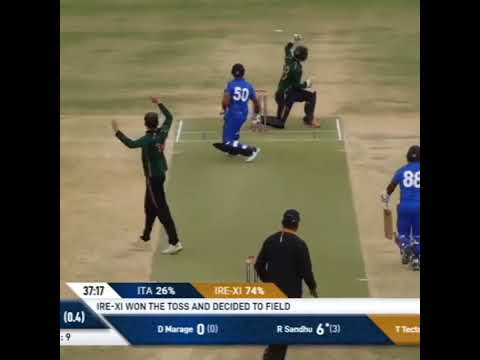 Dream11 ECC T10 IRE-XI vs ITA 4 runs Please subscribe and share my video