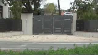 Cancello e recinzione con lamiere