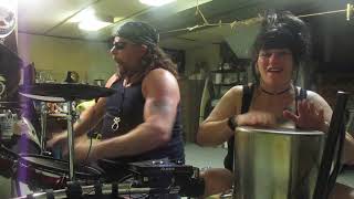 Grip Inc.-Monster Among Us ---- Drum Cover by Rick And Lena!!!