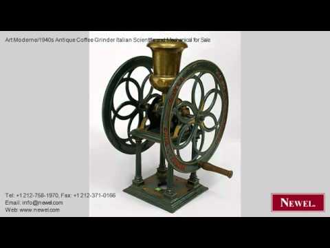 Art Moderne/1940s Antique Coffee Grinder Italian Scientific